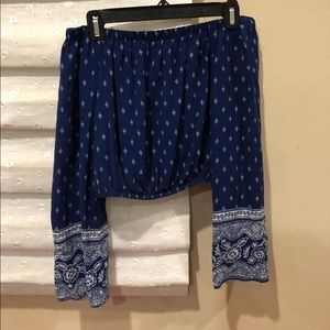 Off the shoulder boho long sleeve